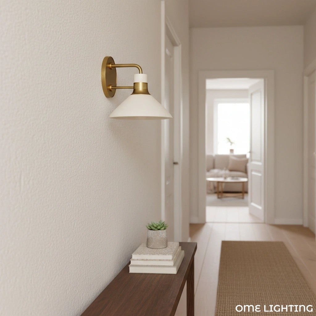 Tallow Wall Lights for Living Room Porcelain Sconce