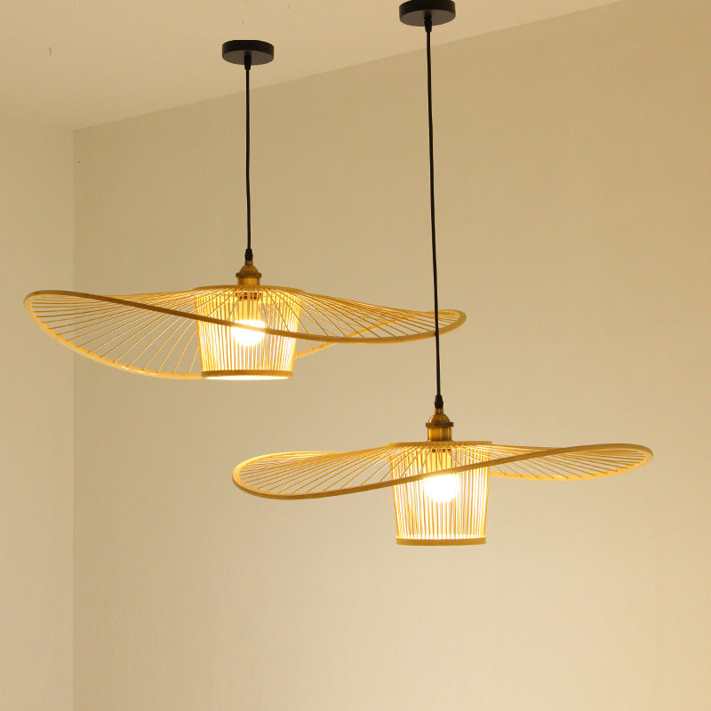 Ritta Modern LED Pendant Light Bamboo Living Room/Dining Room - Letslighting