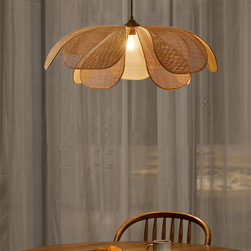 Ritta Handmade Pendant Light, Rattan/Willow Weave - Letslighting