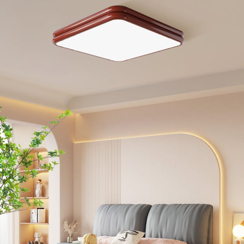 Valentina Retro LED Flush Mount Ceiling Lamp Metal Acrylic Living Room