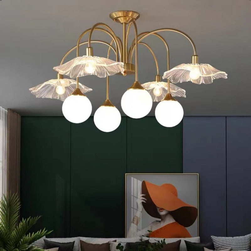 Valentina Nordic LED Chandelier Glass Living Dining Room Bedroom