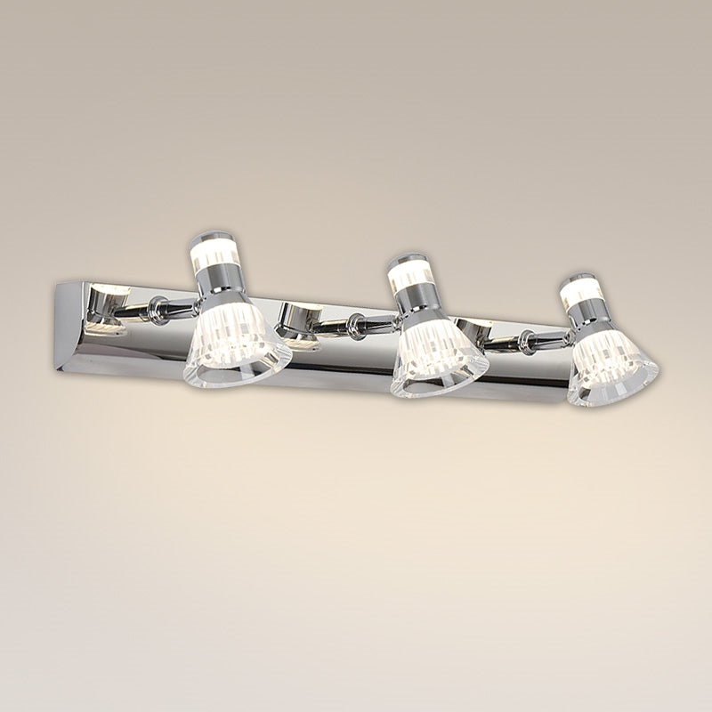 Kristy Conic Modern Multi Mirror Front Vanity Wall Lamp - Letslighting