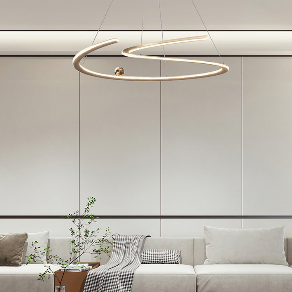 Arisha Minimalist Linear Metal Pendant Light