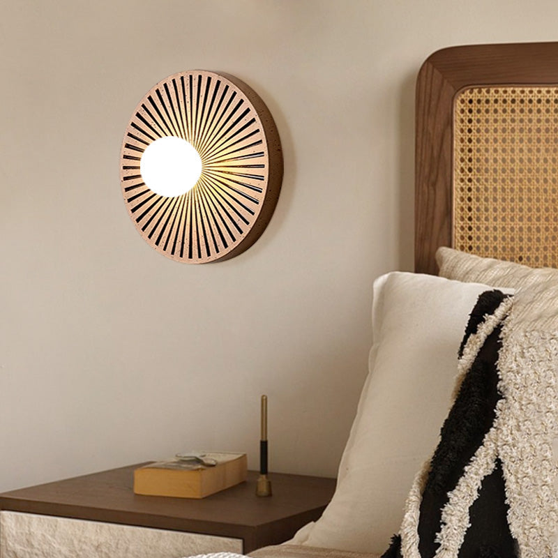 Valentina Vintage Indoor Wall Lamp Circle Resin Living Room Bedroom - Letslighting