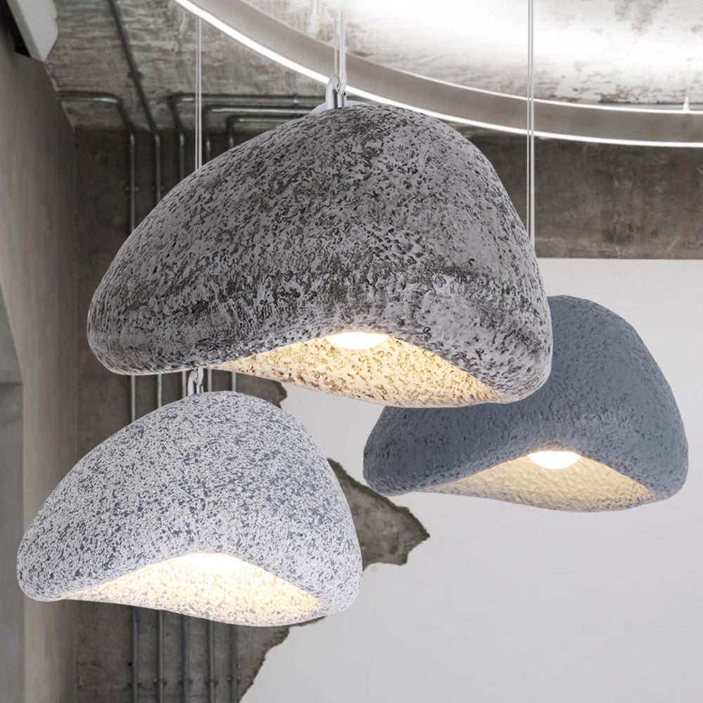 Avi Wabi Sabi Bread Shape Resin Pendant Light, Resin, 4 Color