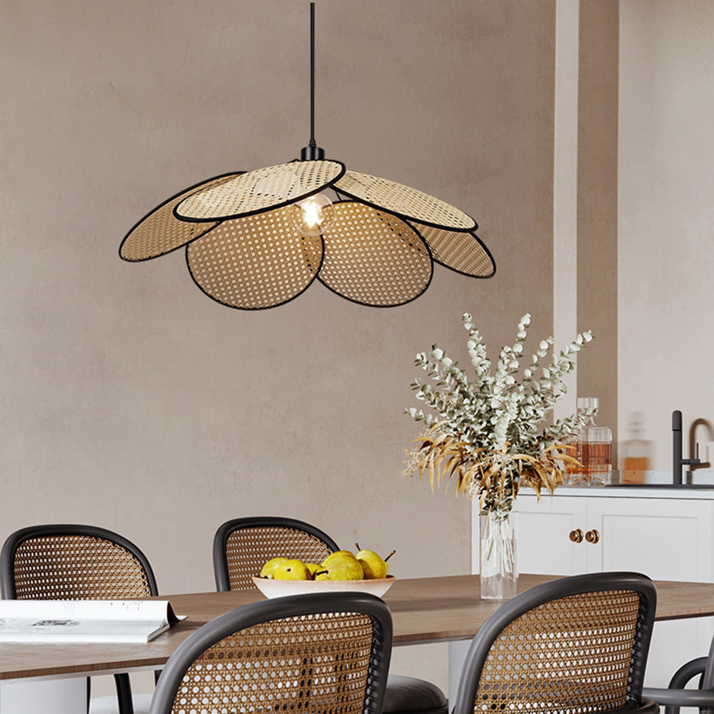 Ritta Willow Weave Rattan Pendant Light - Letslighting