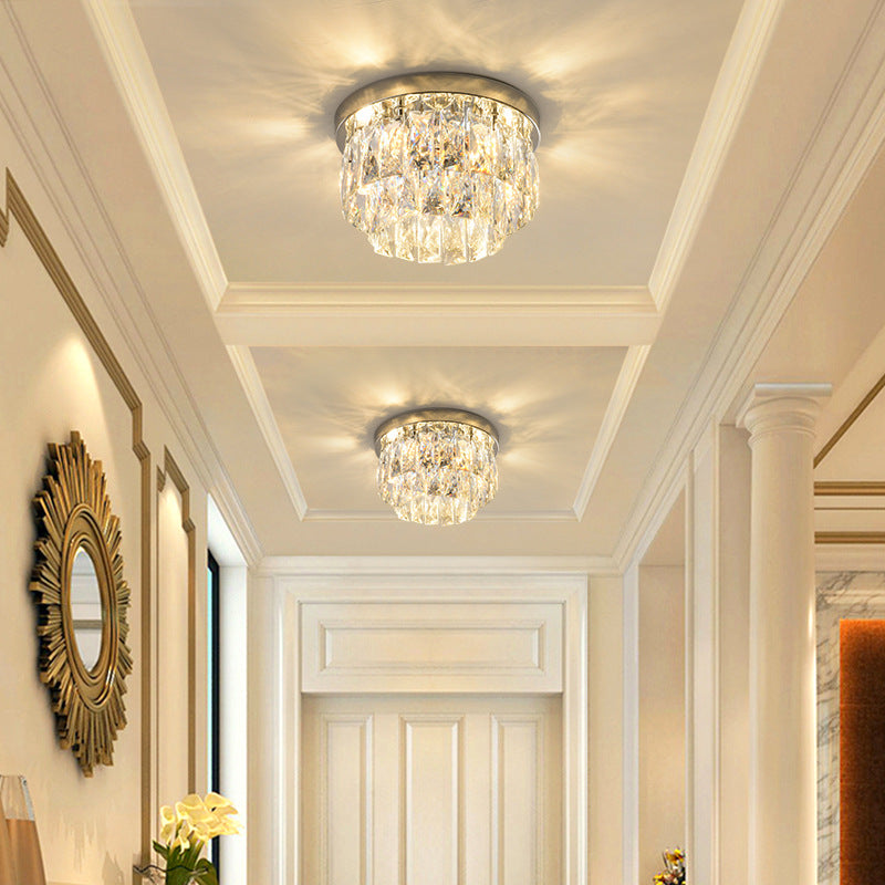 Kristy Luxury Round LED Flush Mount Ceiling Light Living Room Bedroom Studyroom - Letslighting