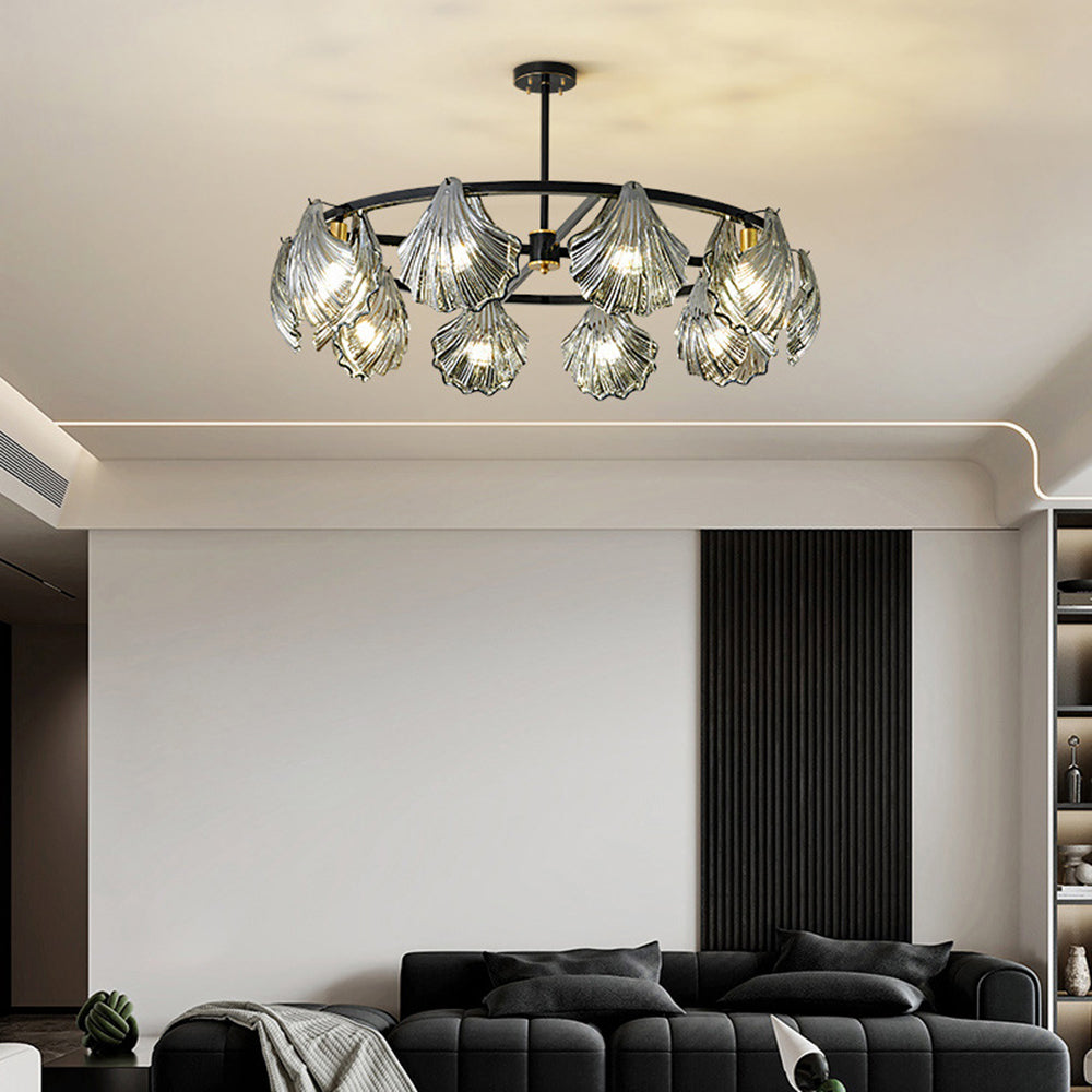 Kristy Modern Annular Metal And Glass Pendant Light - Letslighting