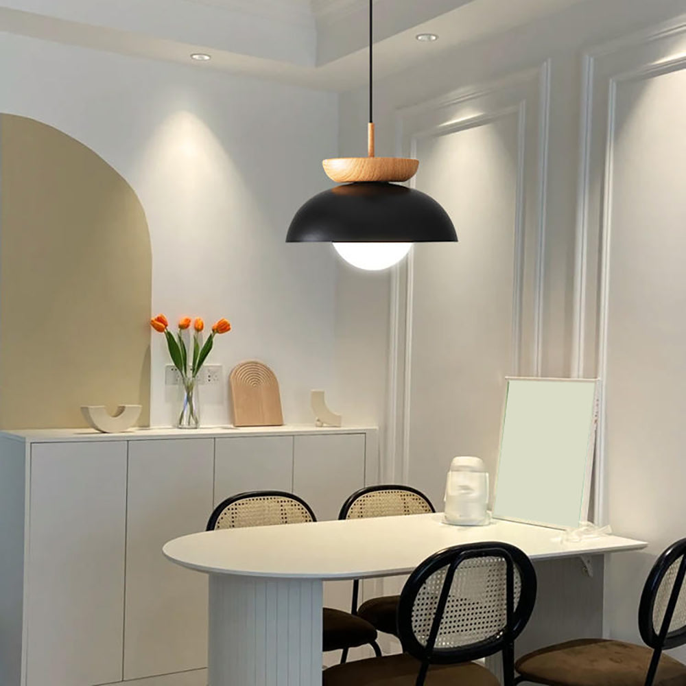 Muto Nordic Pendant Lights Wood Metall Kitchen Balcony