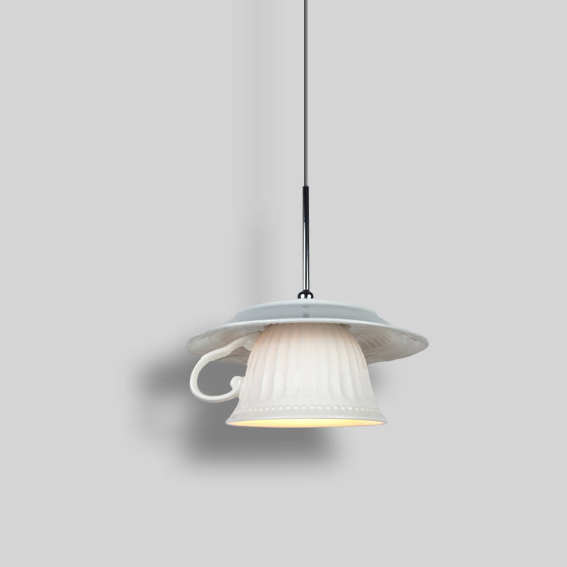 Valentina Nordic Tea Cup Ceramic Pendant Light Bedroom