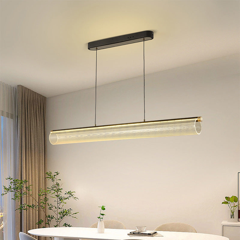 Mira Modern LED Pendant Light Clear Metal Tea/Dining/Living Room