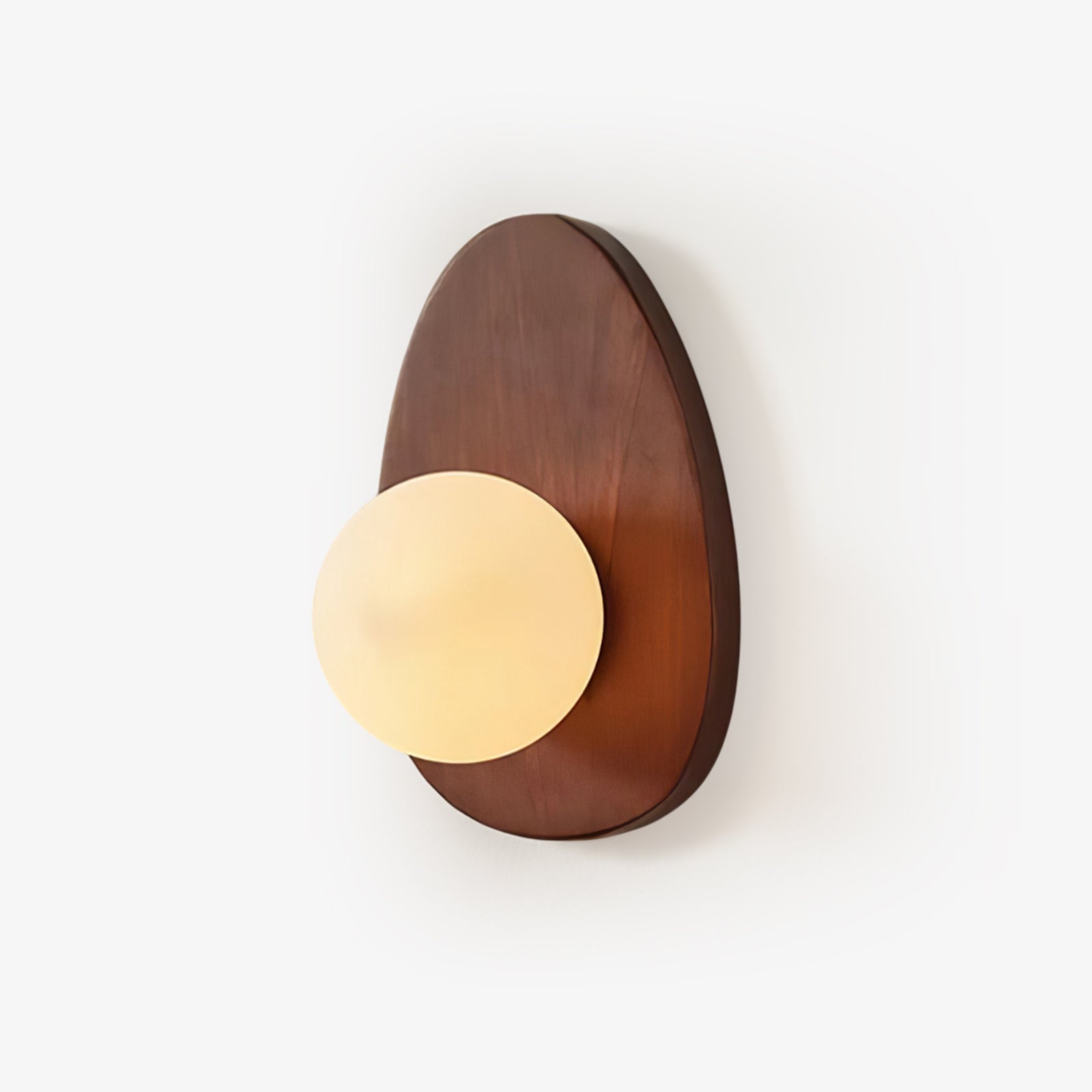Ephael Premium Nordic Art Walnut Glass Wall Lamp - Letslighting