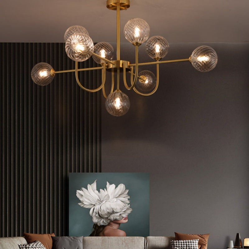 Valentina Modern LED Chandelier Glass Living Dining Room Bedroom