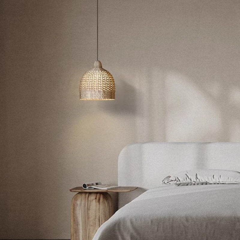 Ritta Japanese Retro Basket Pendant Light Bamboo Guesthouse/Bedroom - Letslighting