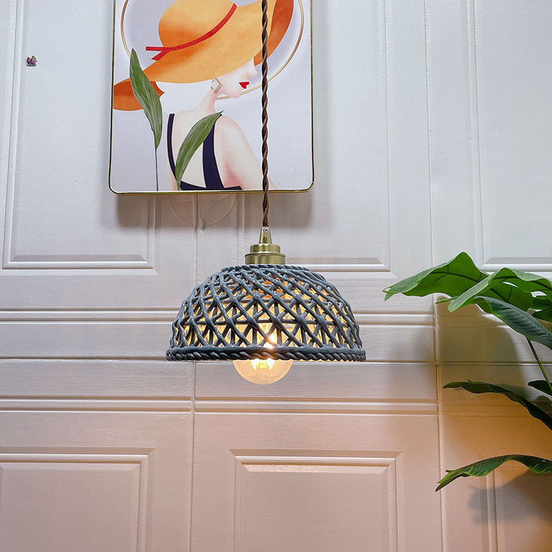 Valentina Retro Nordic Pendant Light Metal/Ceramic Bar/Bedroom - Letslighting