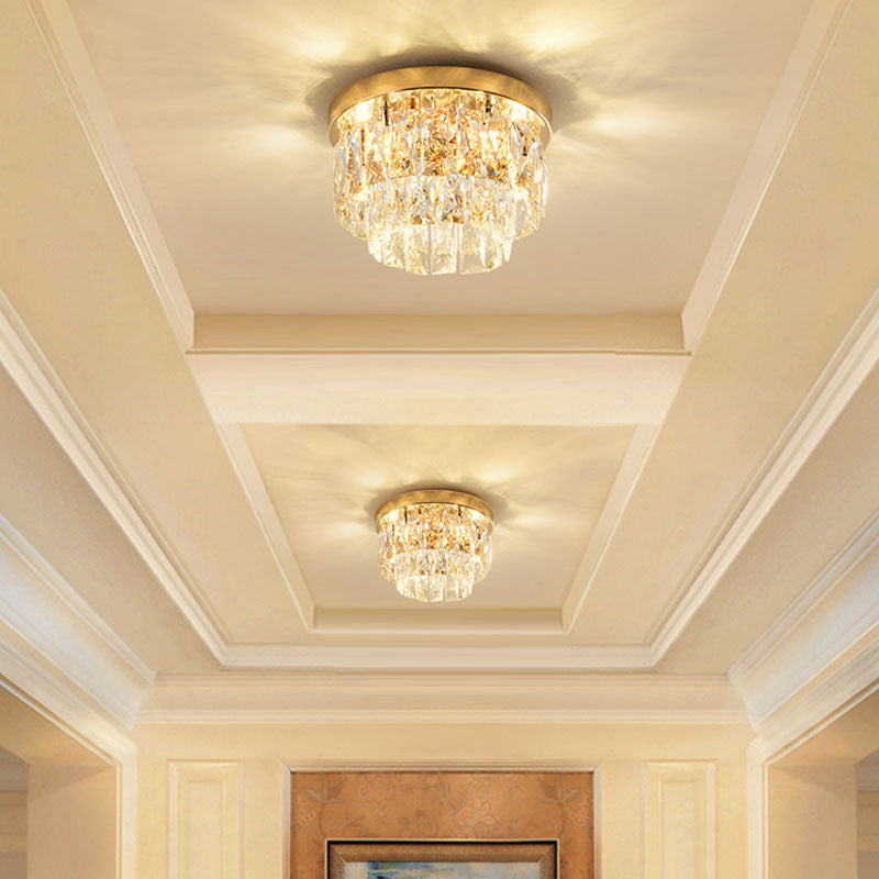 Kristy Luxury Round LED Flush Mount Ceiling Light Living Room Bedroom Studyroom - Letslighting