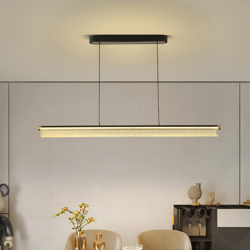 Mira Modern LED Pendant Light Clear Metal Tea/Dining/Living Room