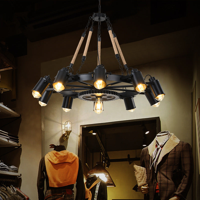 Epoch Industrial LED Pendant Light Metal Rope Cafe Bar - Letslighting