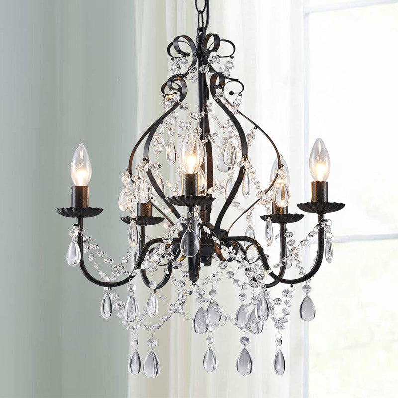 Silva American Crystal Chandelier Restaurant Living Room - Letslighting