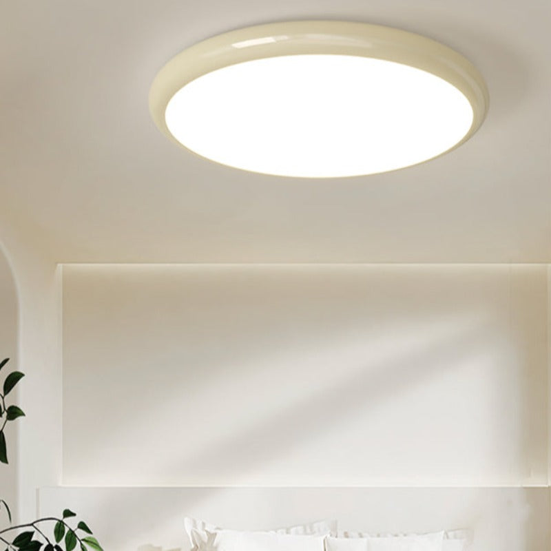 Muto Retro French Circle Flush Mount Ceiling Lights Iron Bedroom