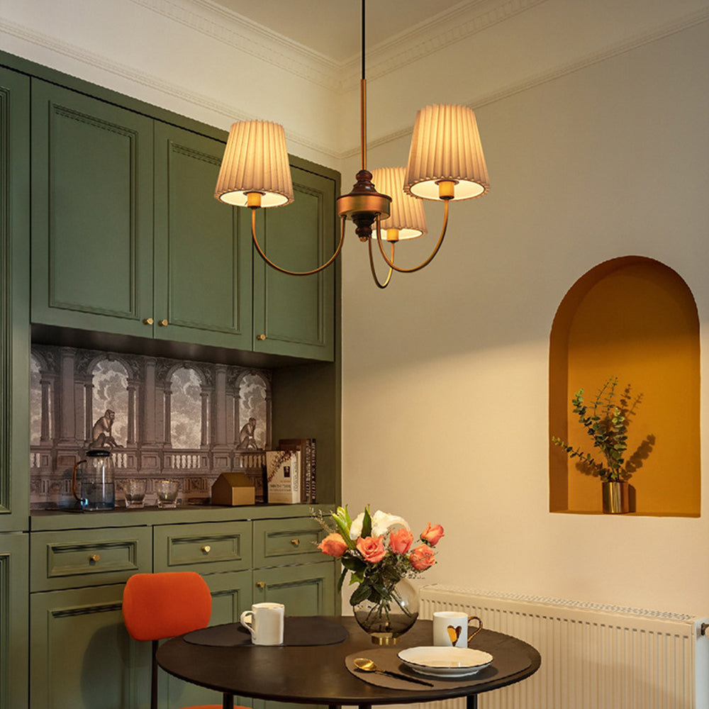 Silva Modern Retro Fabric Chandelier - Letslighting