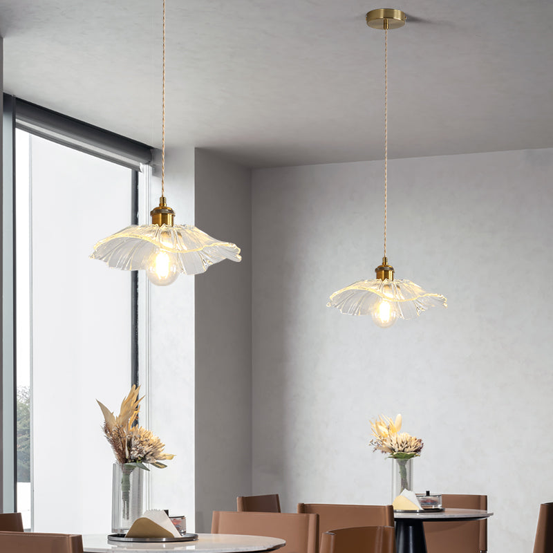 Arisha Art Deco Flower Glass Flush Mount Ceiling Light