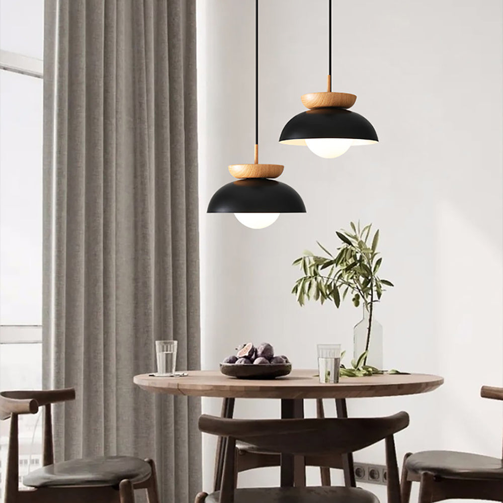 Muto Nordic Pendant Lights Wood Metall Kitchen Balcony