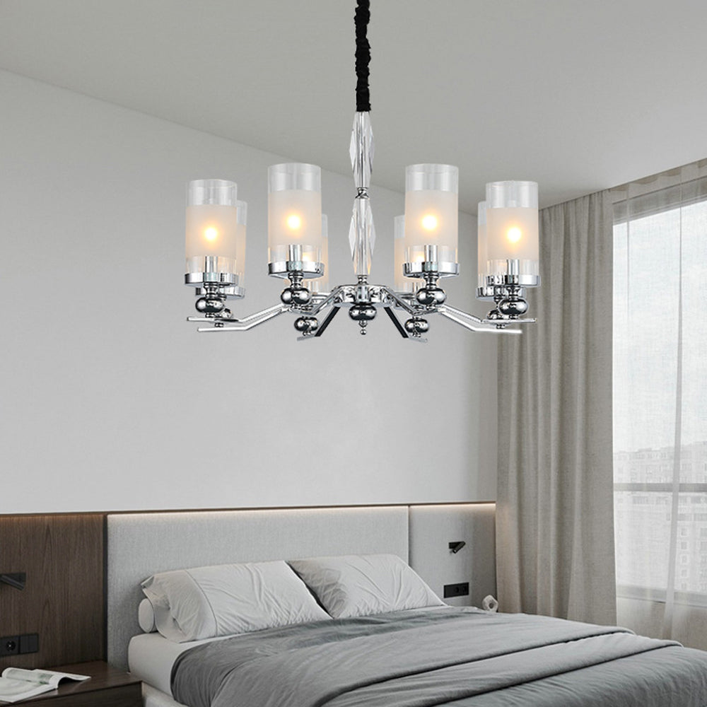 Silva Retro Metal Glass Chandelier Wall Lamp Living Room