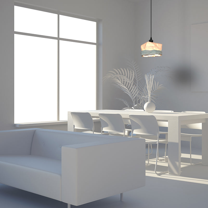Valentina Vintage Cup Metal Paper LED Pendant Light Living Room Bedroom - Letslighting