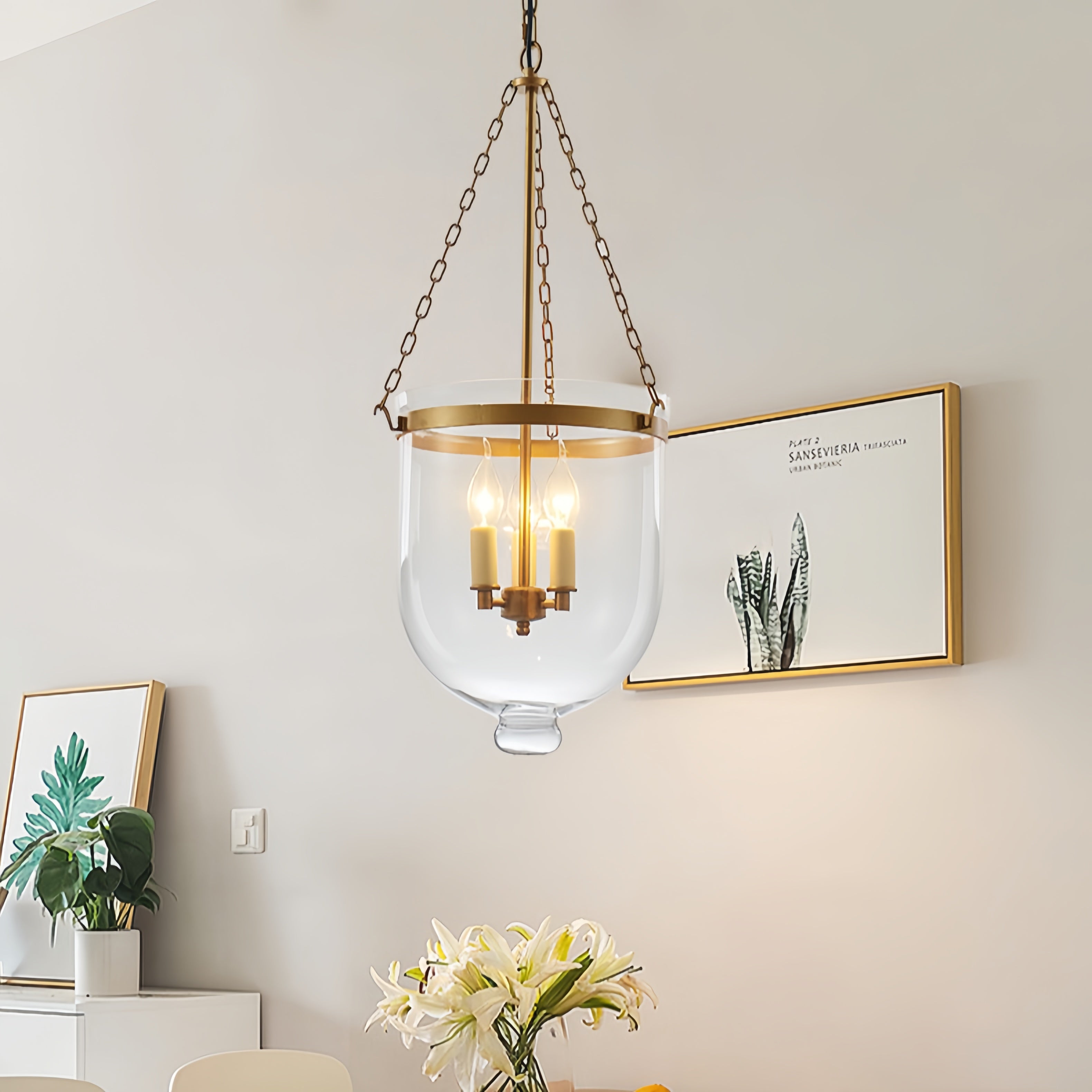 Silva Industrial Candle LED Pendant Light Dining Room - Letslighting