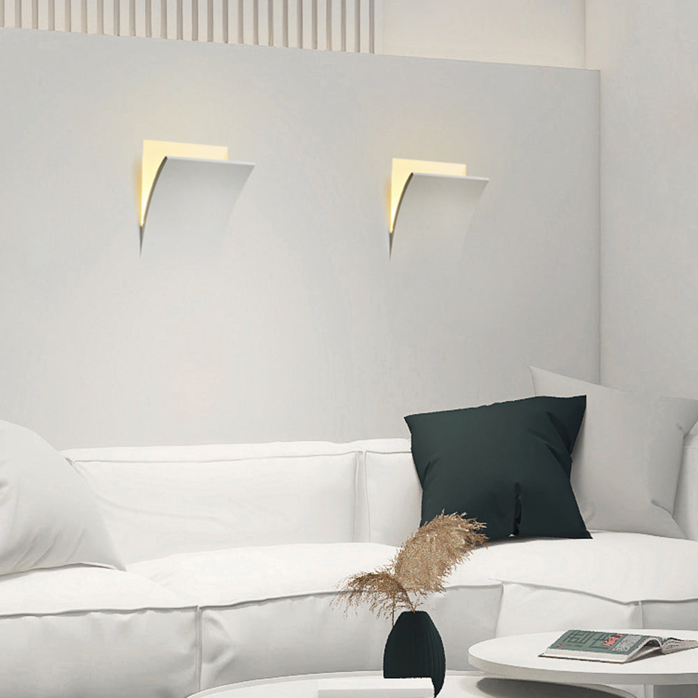 Aria Modern Recessed Metal Plaster LED Wall Lamp - Letslighting