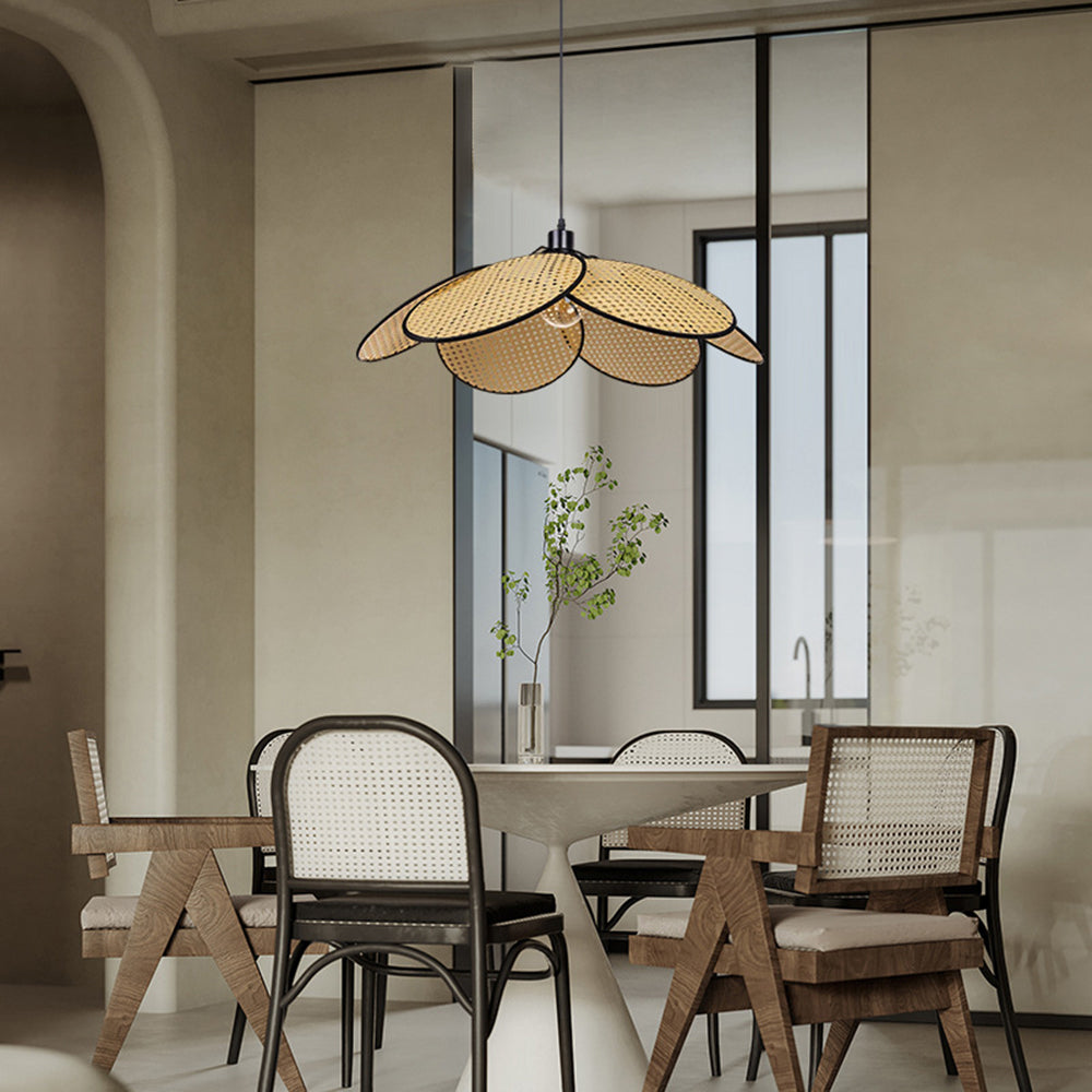 Ritta Willow Weave Rattan Pendant Light - Letslighting