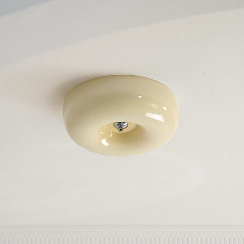 Valentina VintageCeiling Light Cream Glass Bedroom Study Balcony Aisle