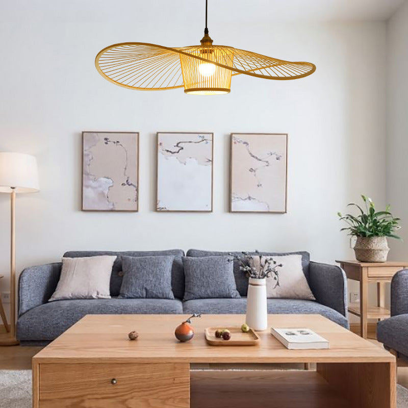Ritta Modern LED Pendant Light Bamboo Living Room/Dining Room - Letslighting