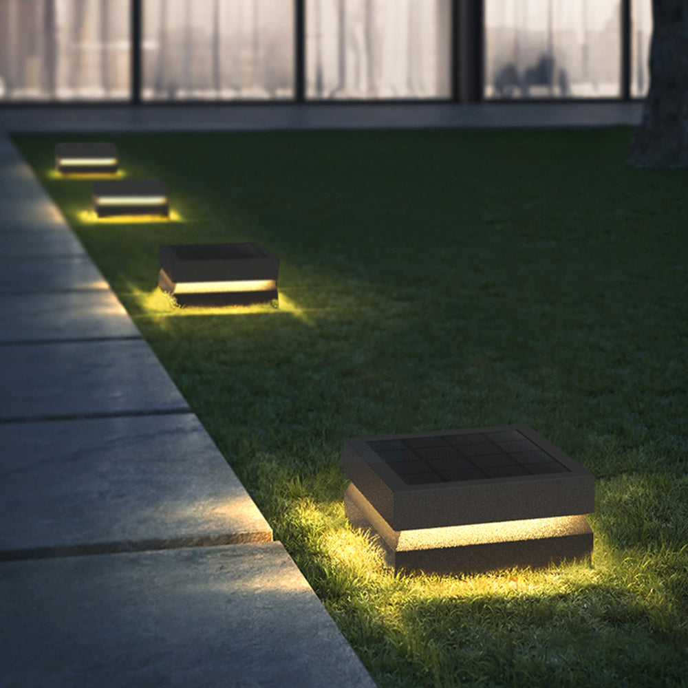 Ray Modern Concave Metal Outdoor Lamps Solar - Letslighting