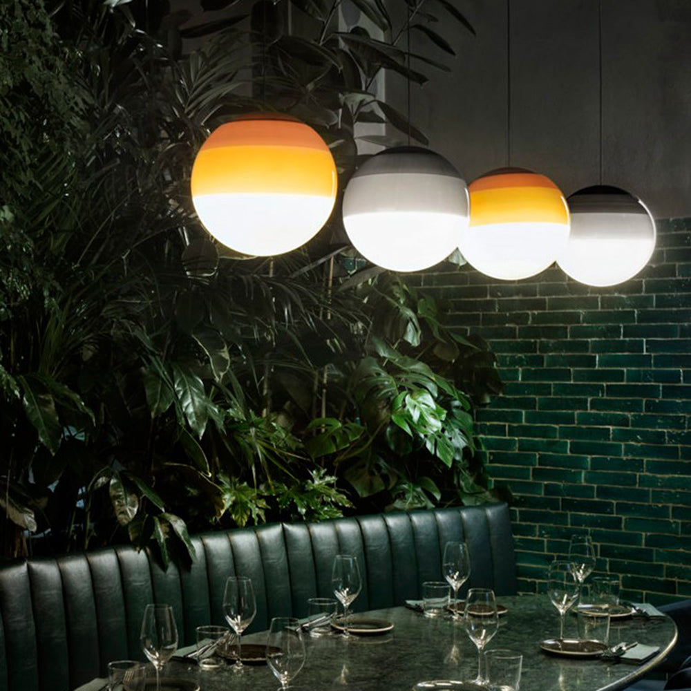 Valentina Contemporary Colorful Glass Bubble Pendant Light