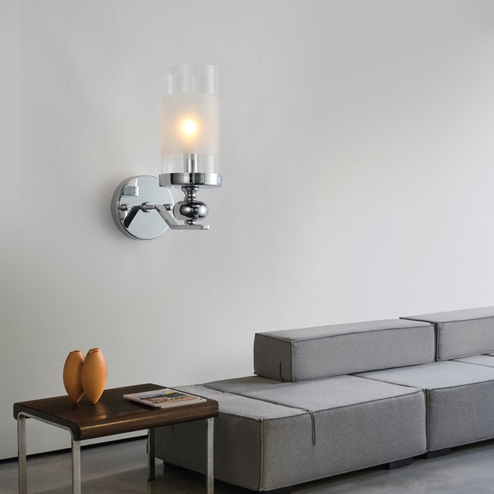 Silva Retro Metal Glass Chandelier Wall Lamp Living Room