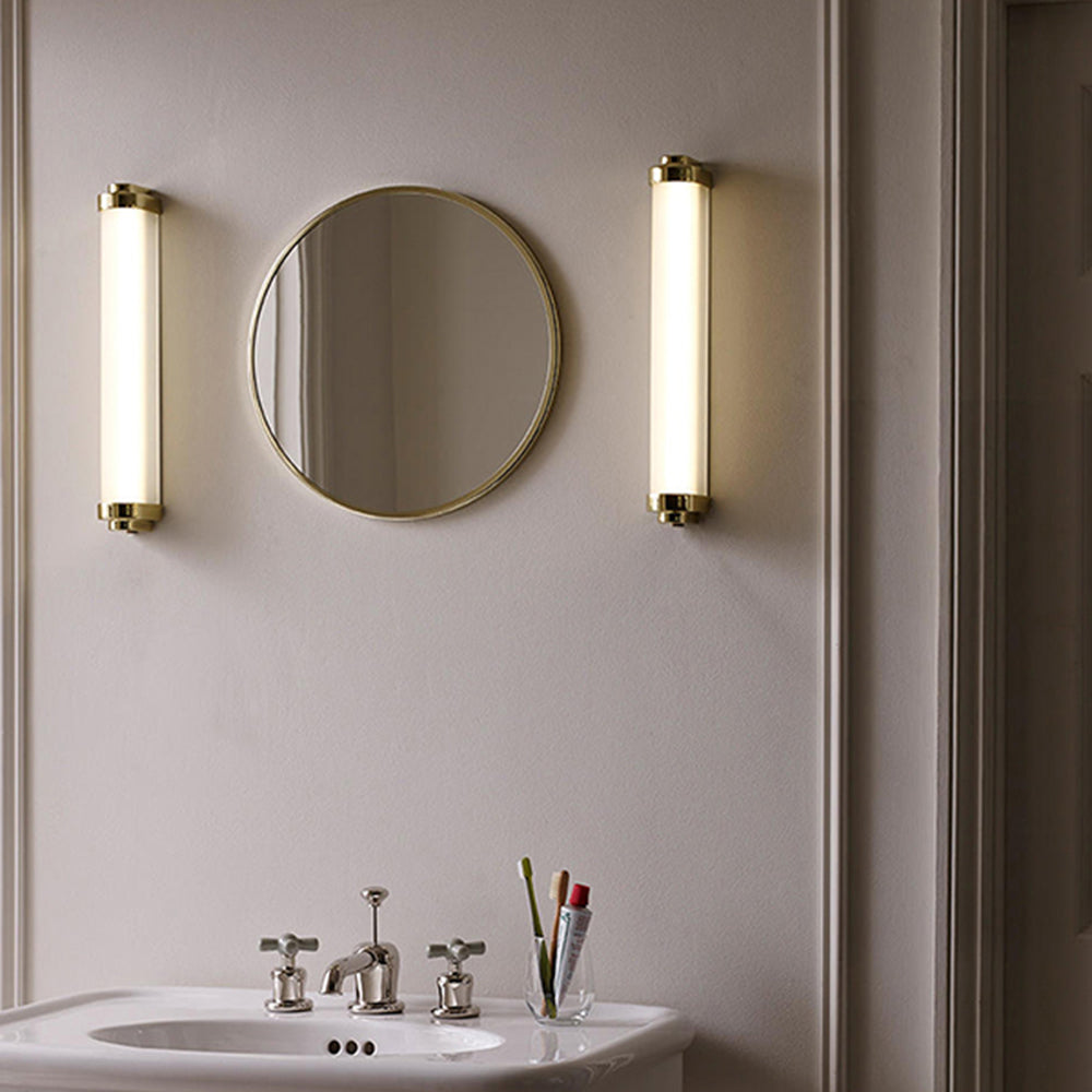 Arisha Minimalist Cylindrical Metal Outdoor Wall Lamp