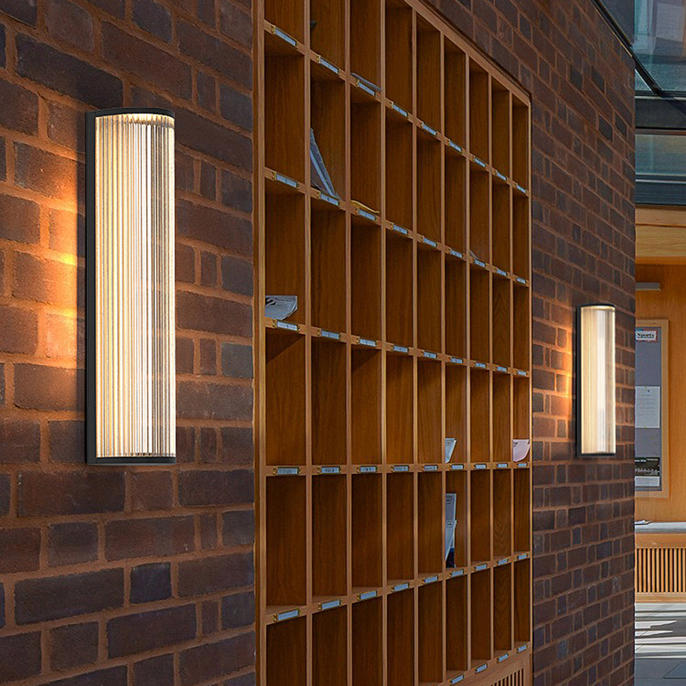 Orr Modern Semi-Cylindrical Outdoor Metal Wall Lamp