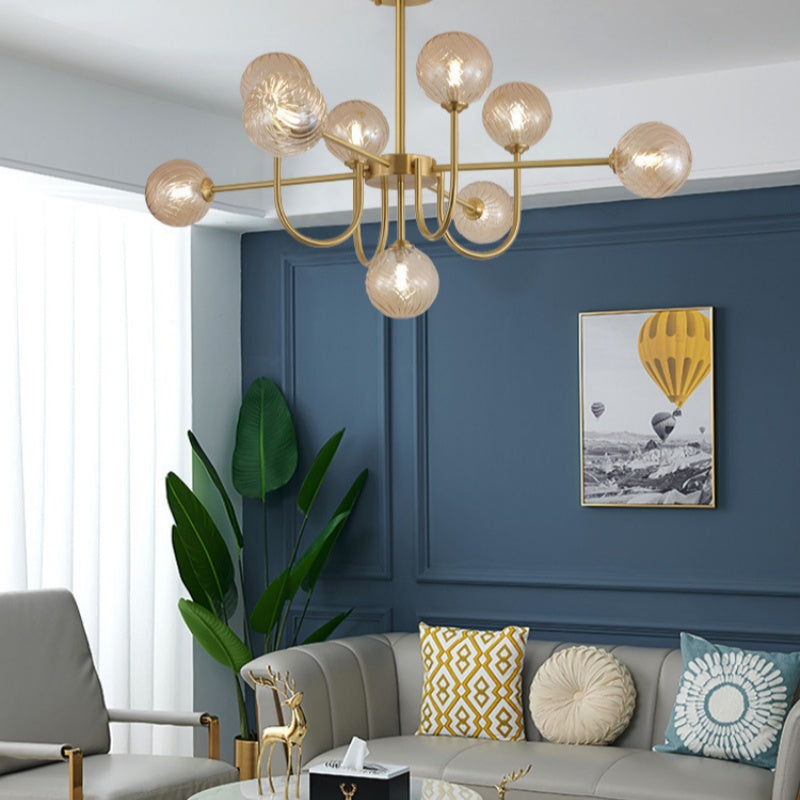 Valentina Modern LED Chandelier Glass Living Dining Room Bedroom