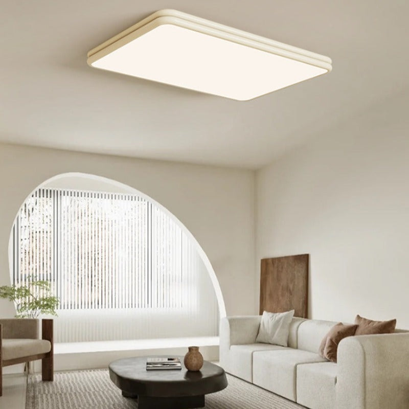 Valentina Retro LED Flush Mount Ceiling Lamp Metal Acrylic Living Room