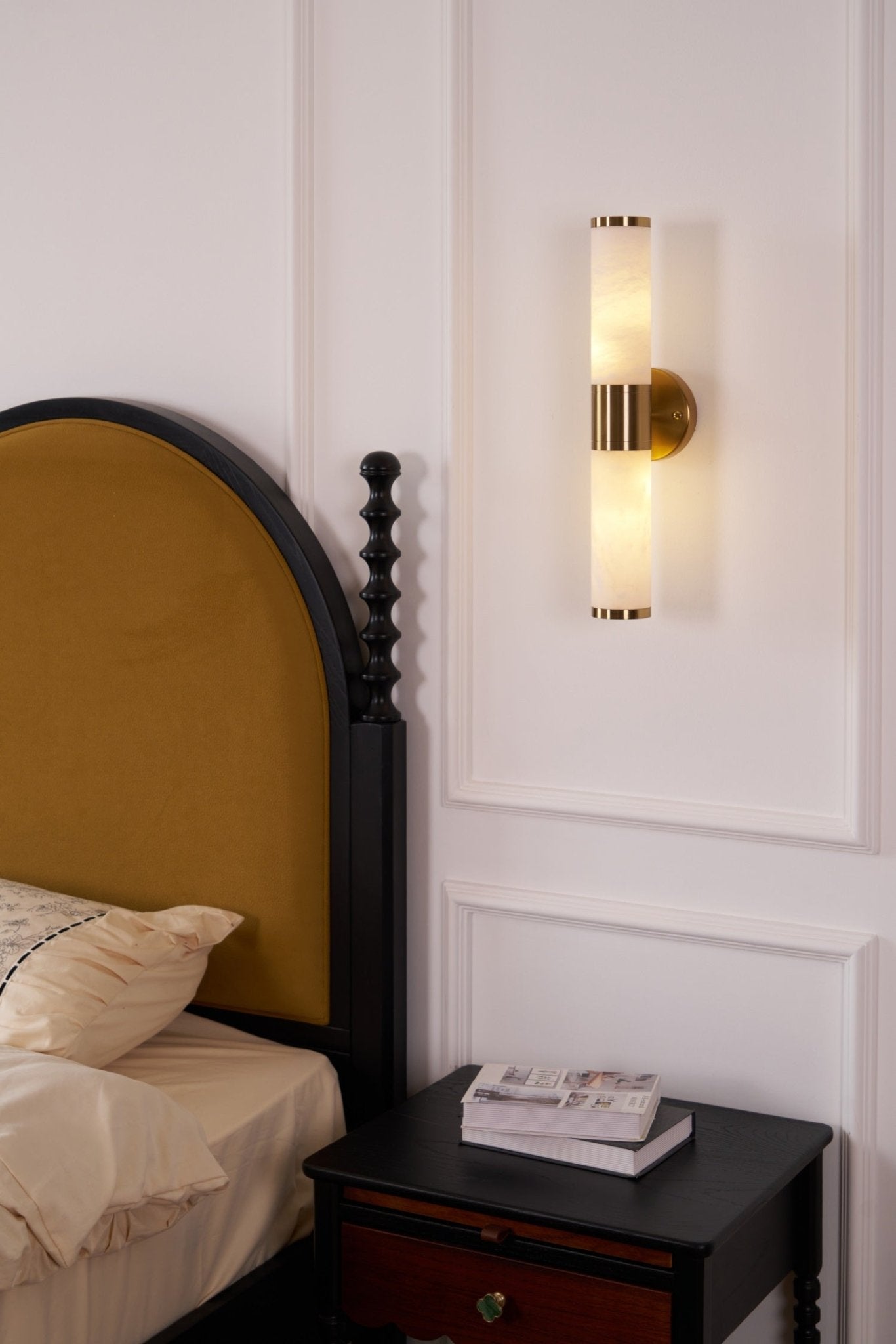 Kaia Minimalist Alabaster Wall Lamp - Letslighting
