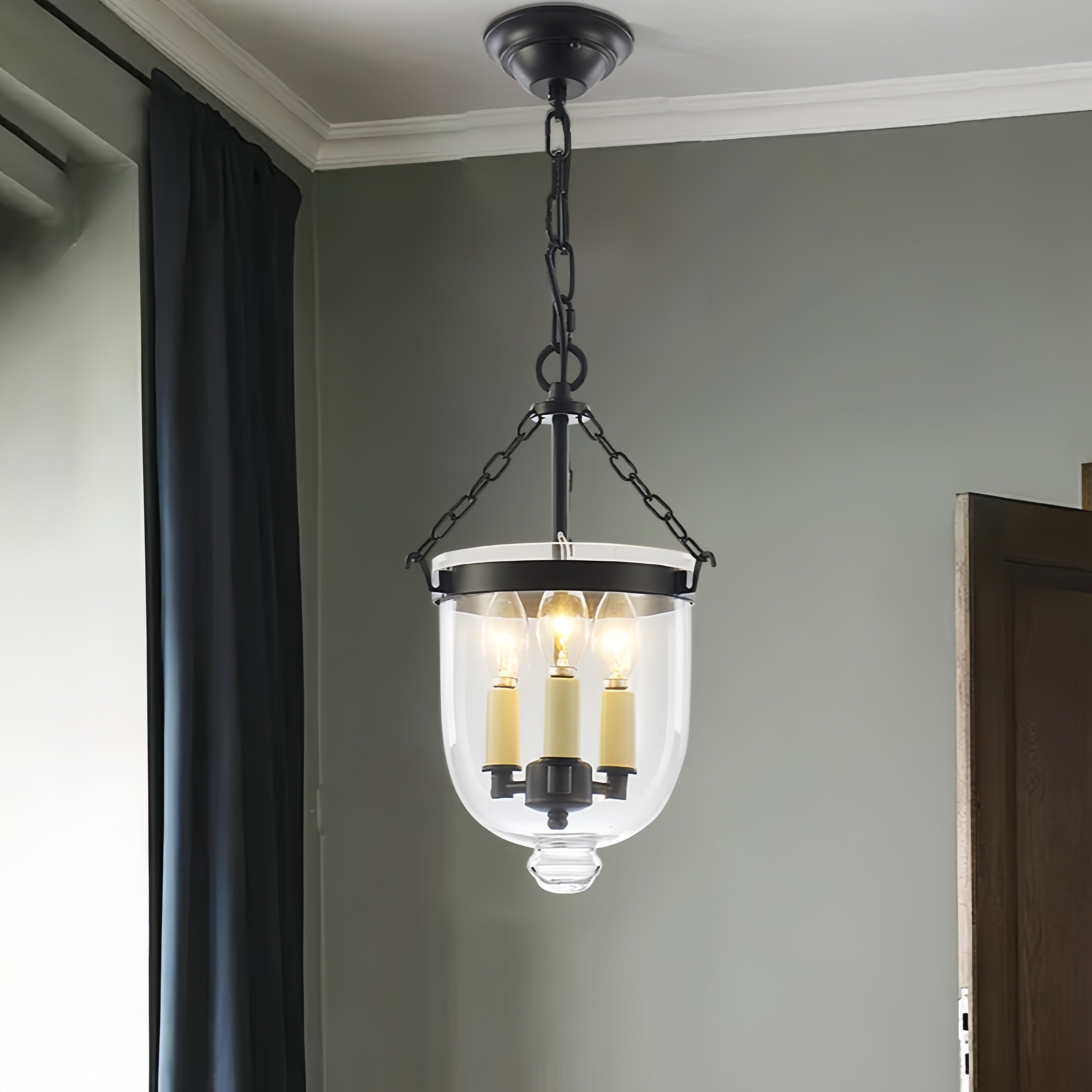 Silva Industrial Candle LED Pendant Light Dining Room - Letslighting