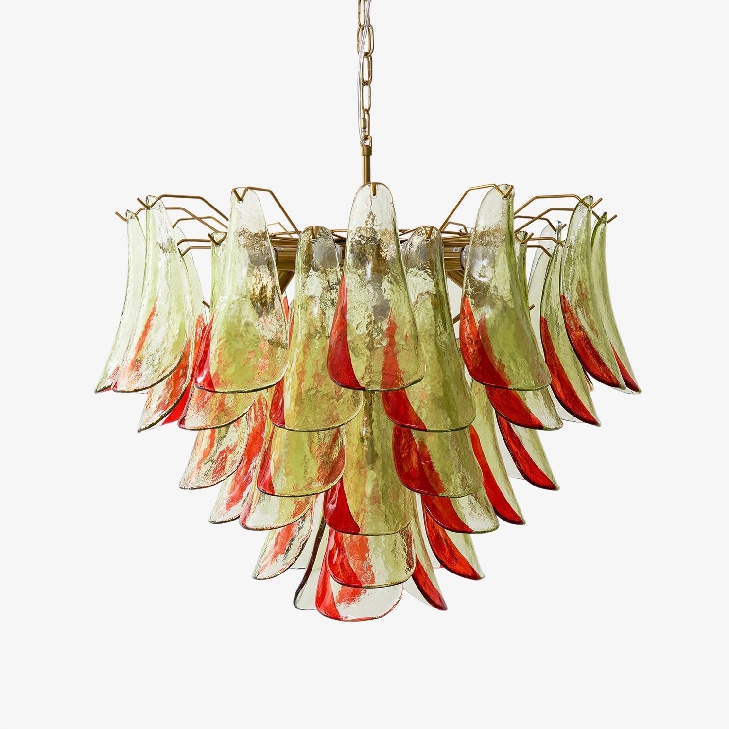 Aurora Chandelier Murano Glass Petal Elegant - Letslighting