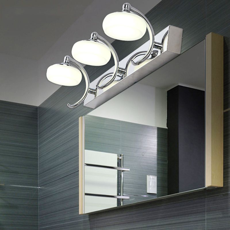Arisha Modern Lantern Glass Wall Lamp, 2/3 Light, Bathroom