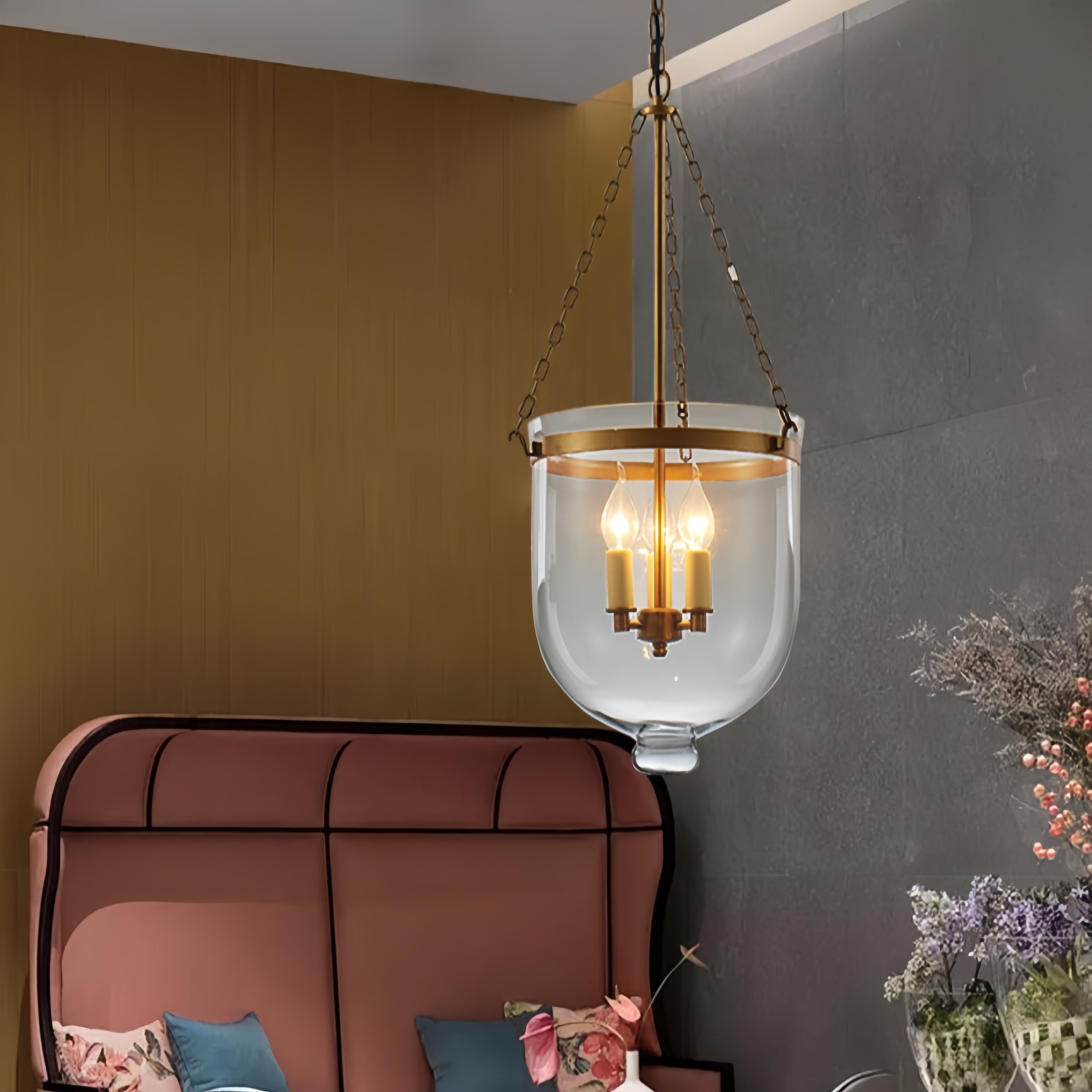 Silva Industrial Candle LED Pendant Light Dining Room - Letslighting