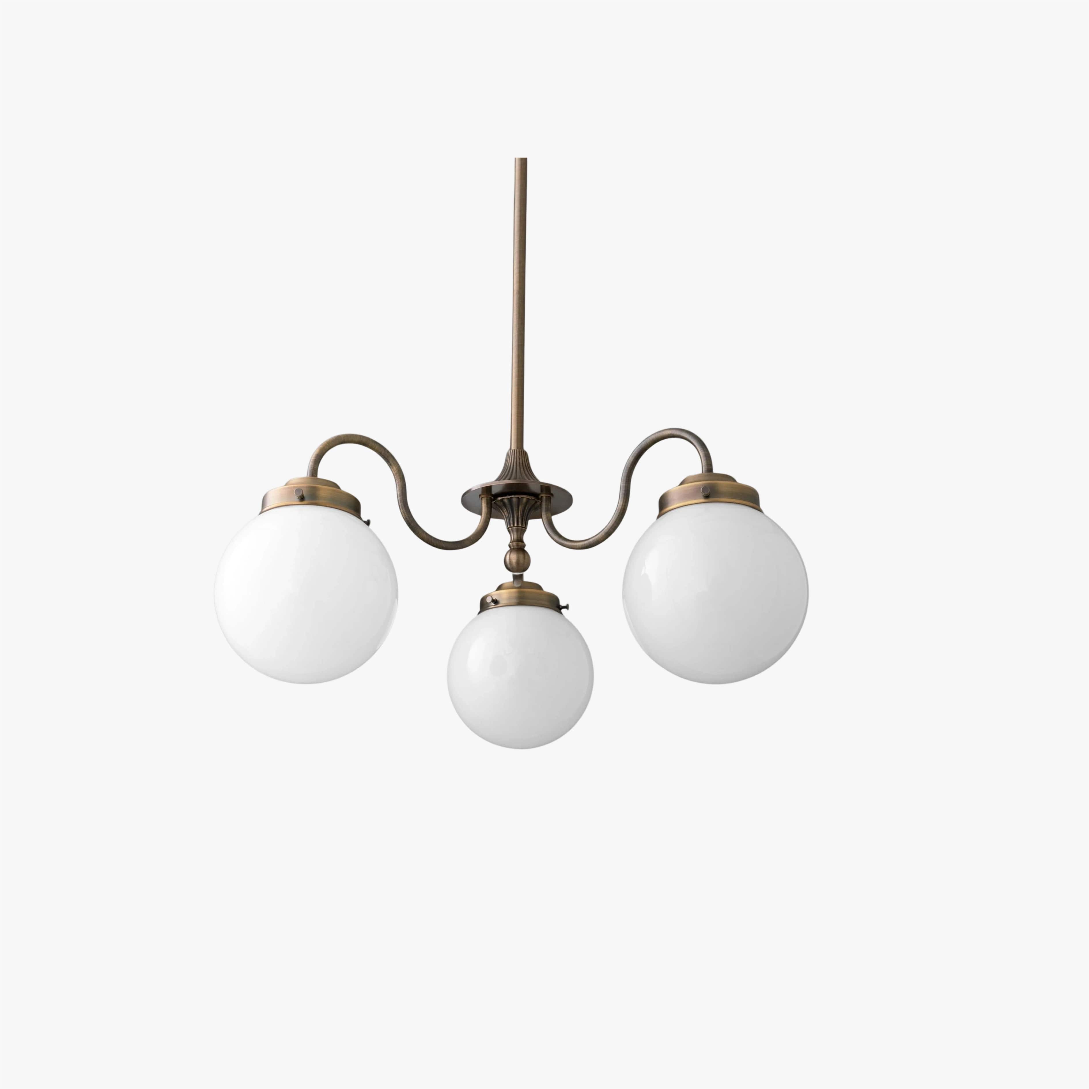 Pearl 3-Light Glass Chandelier