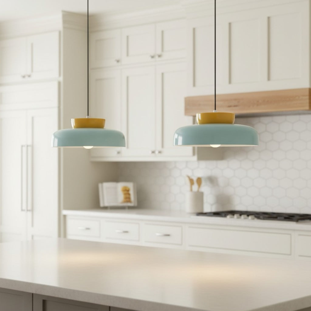Hues Ceramic Bowl Pendant Light