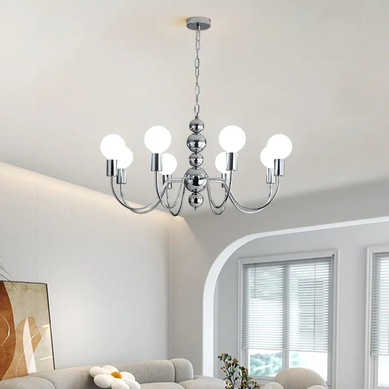 Valentina Medieval LED Spherical Chandelier Black Living Room - Letslighting