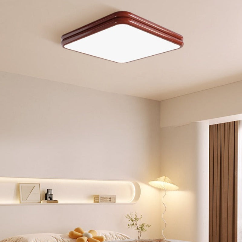 Valentina Retro LED Flush Mount Ceiling Lamp Metal Acrylic Living Room